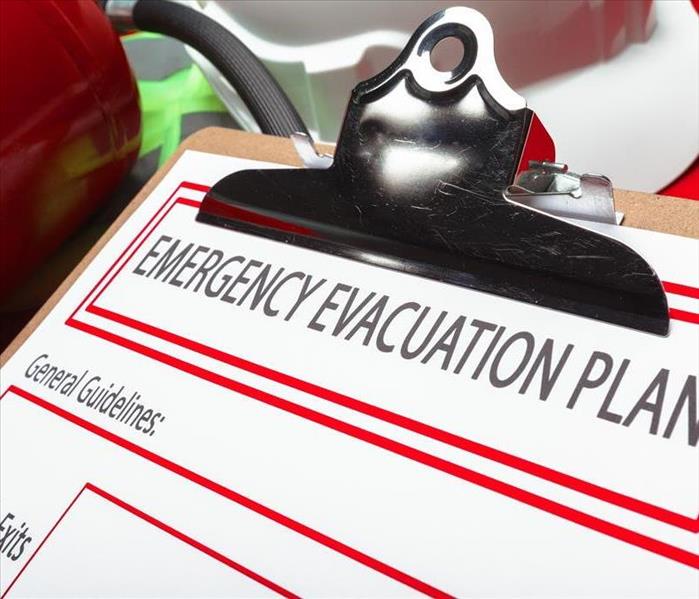 Clipboard with an Evacuation Plan