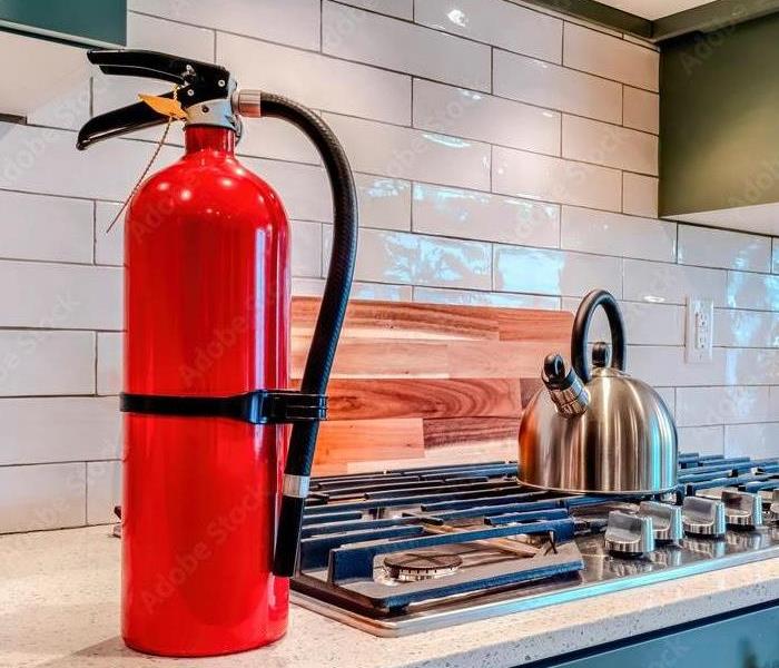 Keeping a fire extinguisher in your home can help you mitigate the risk of a small fire turning into a catastrophic event
